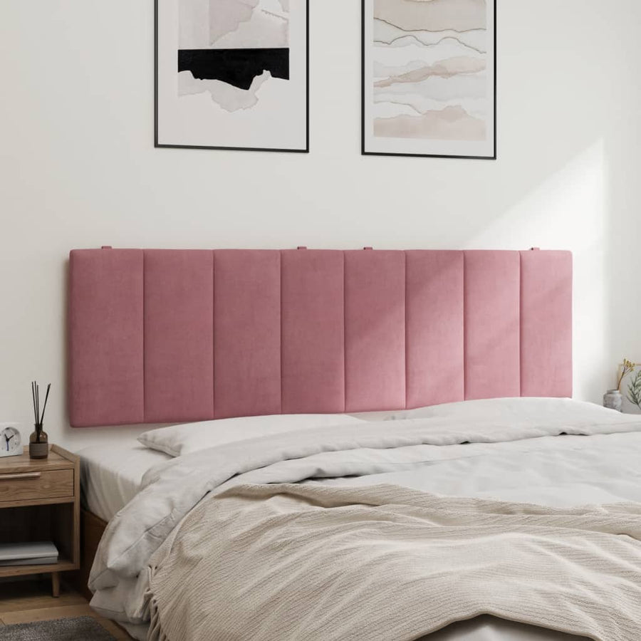 Hoofdbordkussen Fluweel 160 cm Roze