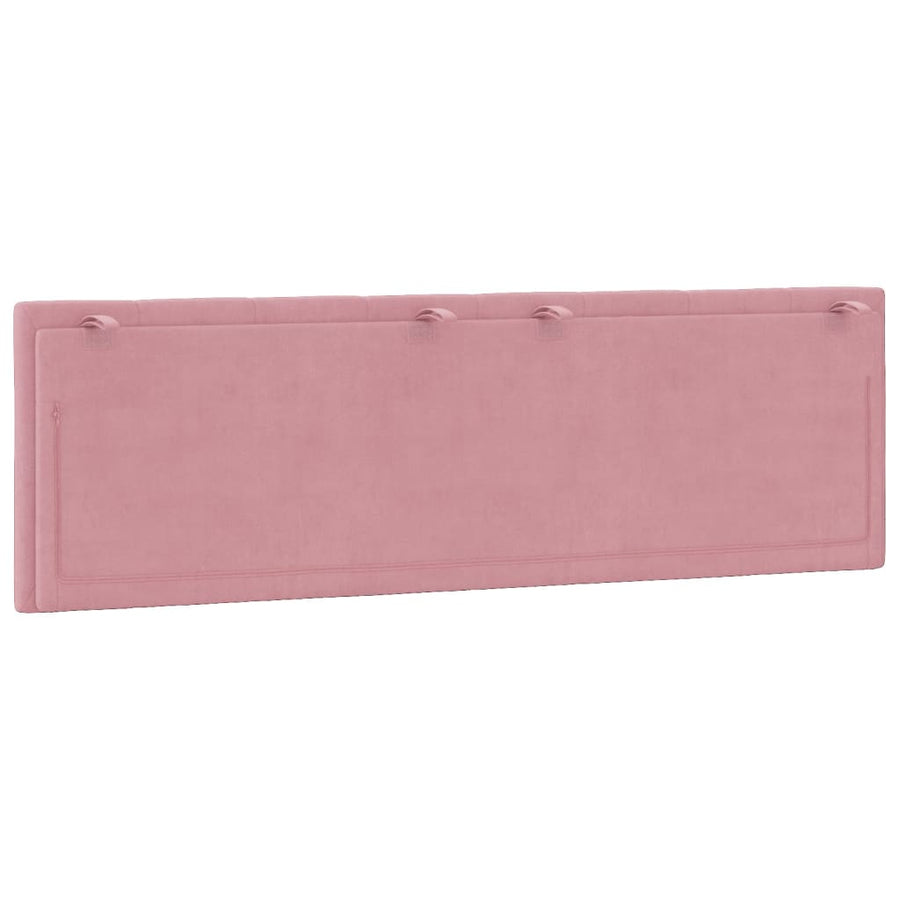 Hoofdbordkussen Fluweel 160 cm Roze