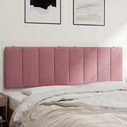 Hoofdbordkussen 160 cm fluweel roze