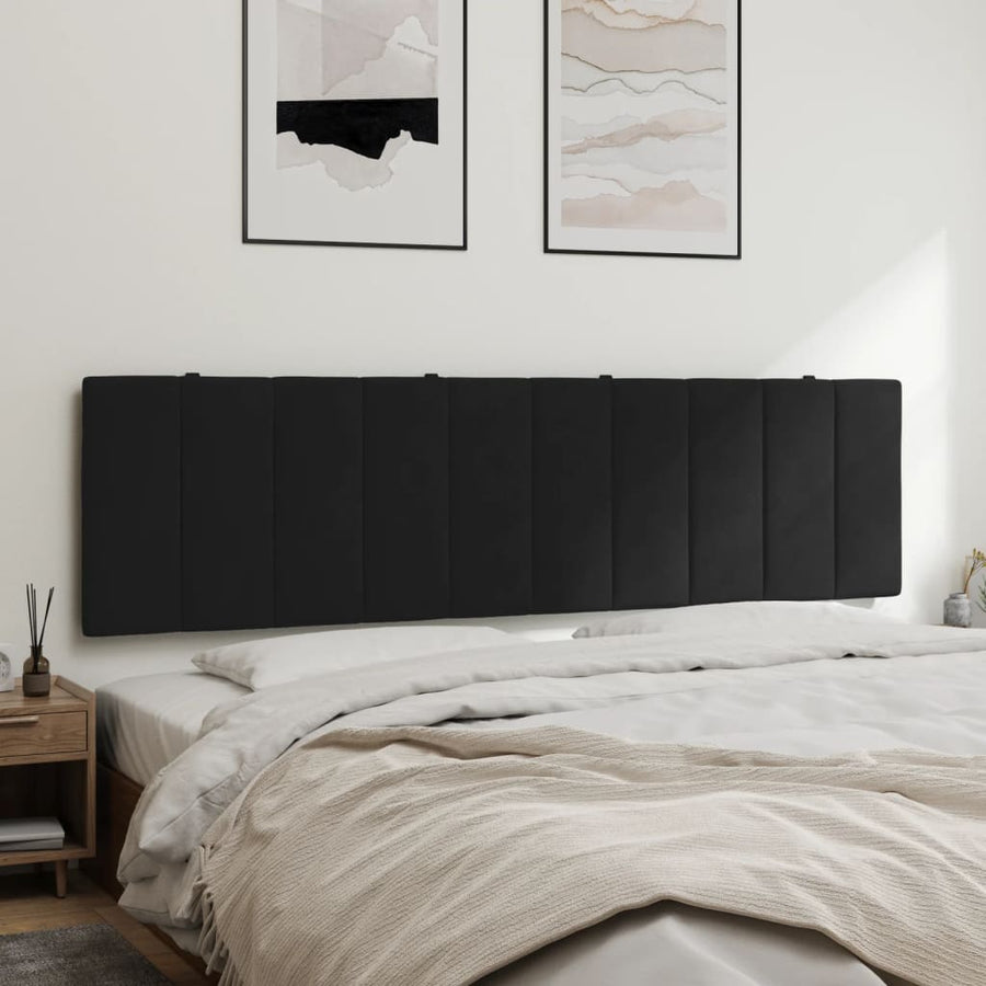 Hoofdbordkussen 180 Cm Fluweel Zwart