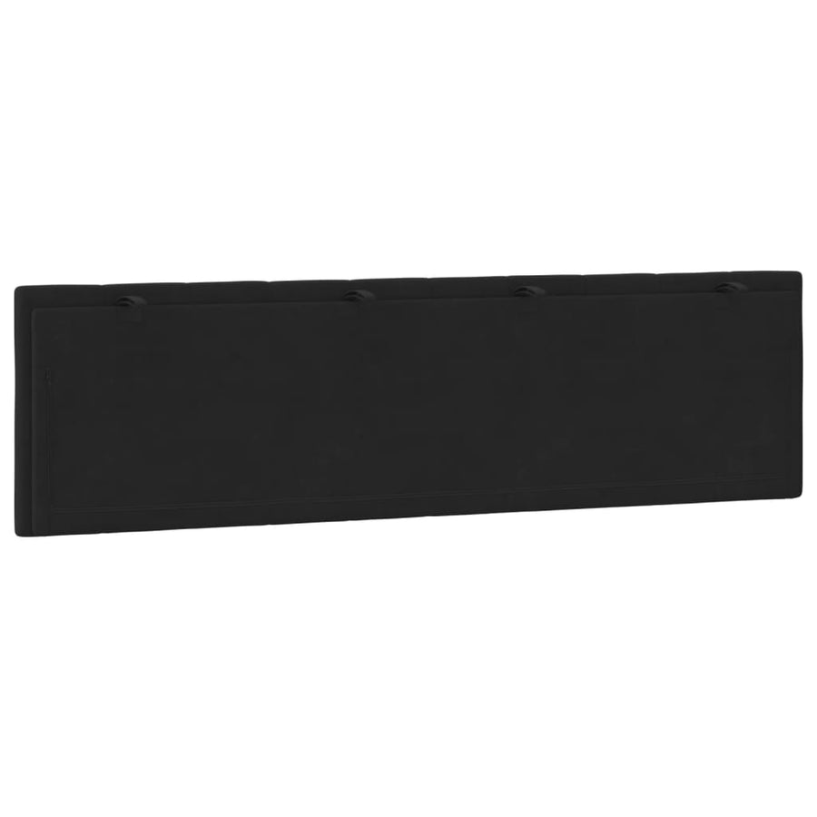 Hoofdbordkussen 180 Cm Fluweel Zwart