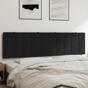Hoofdbordkussen "Hanko" 180 cm fluweel zwart