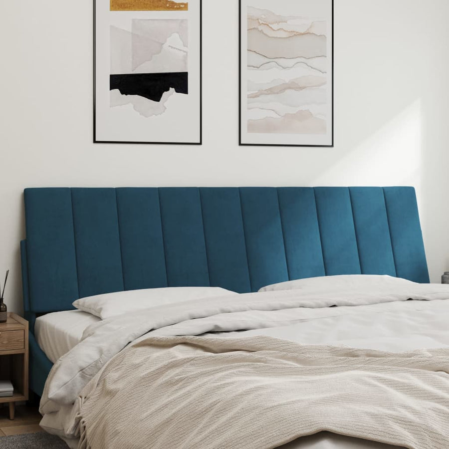 Hoofdbordkussen Fluweel 180 cm Blauw