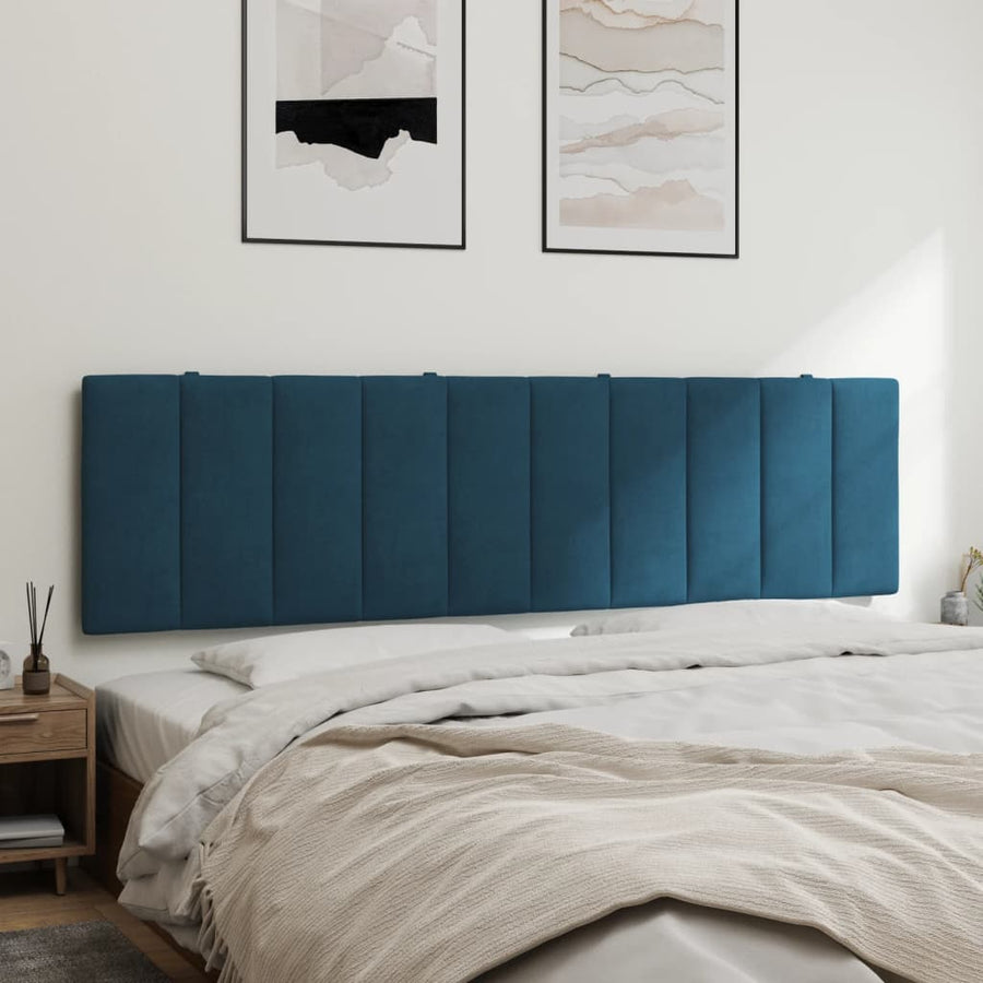 Hoofdbordkussen Fluweel 180 cm Blauw