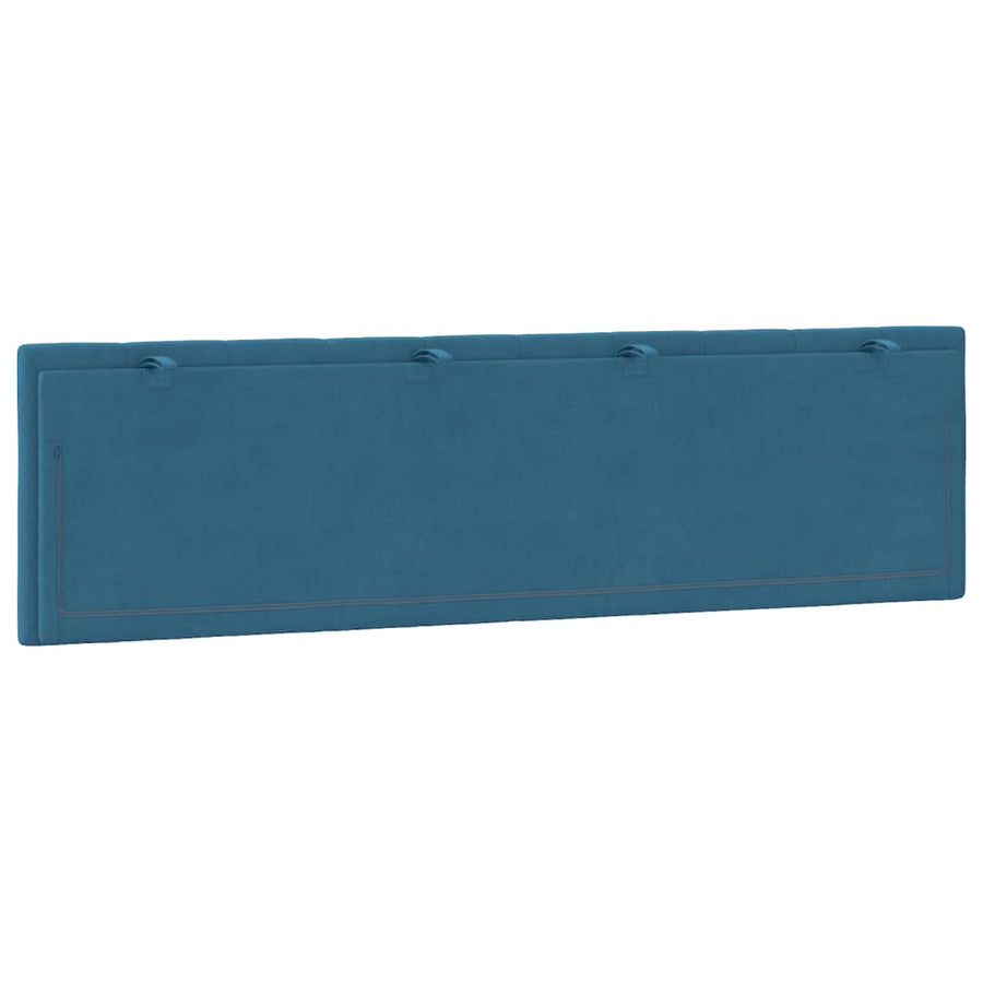 Hoofdbordkussen Fluweel 180 cm Blauw