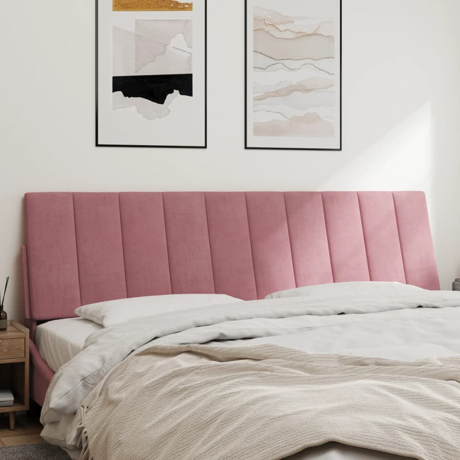 Hoofdbordkussen Fluweel 180 cm Roze