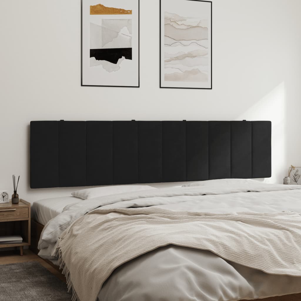 Hoofdbordkussen 200 Cm Fluweel Zwart
