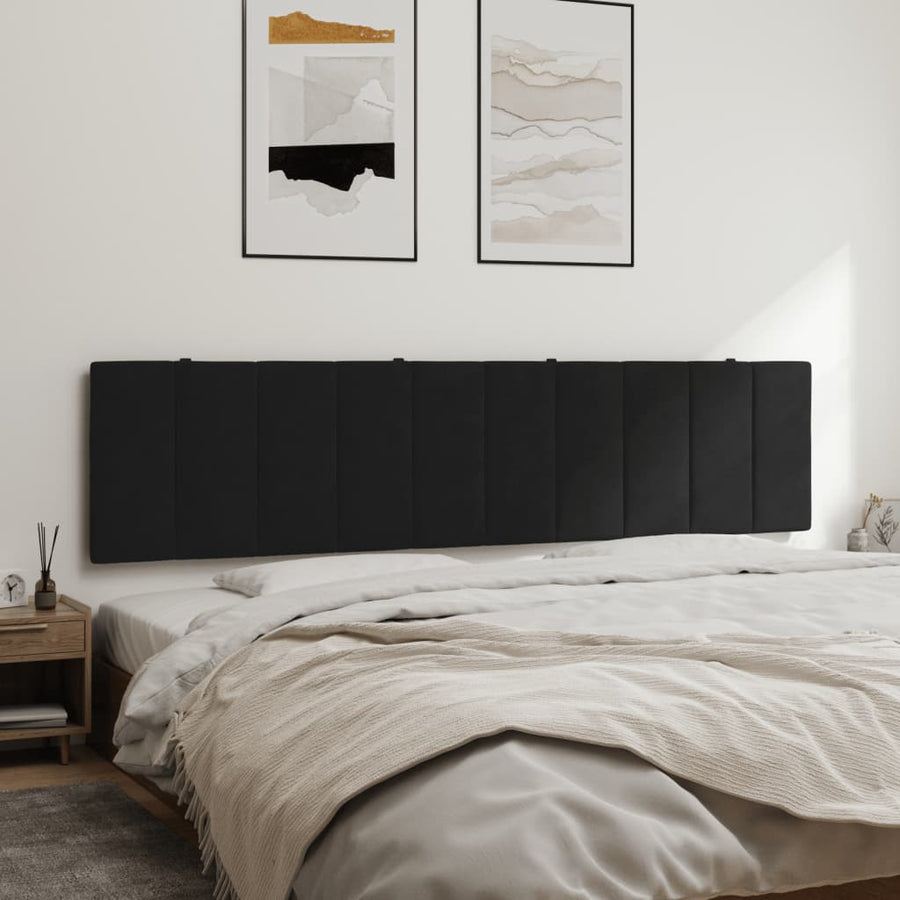Hoofdbordkussen 200 Cm Fluweel Zwart