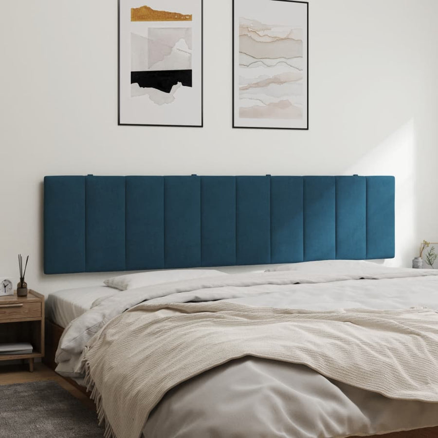 Hoofdbordkussen Fluweel 200 cm Blauw