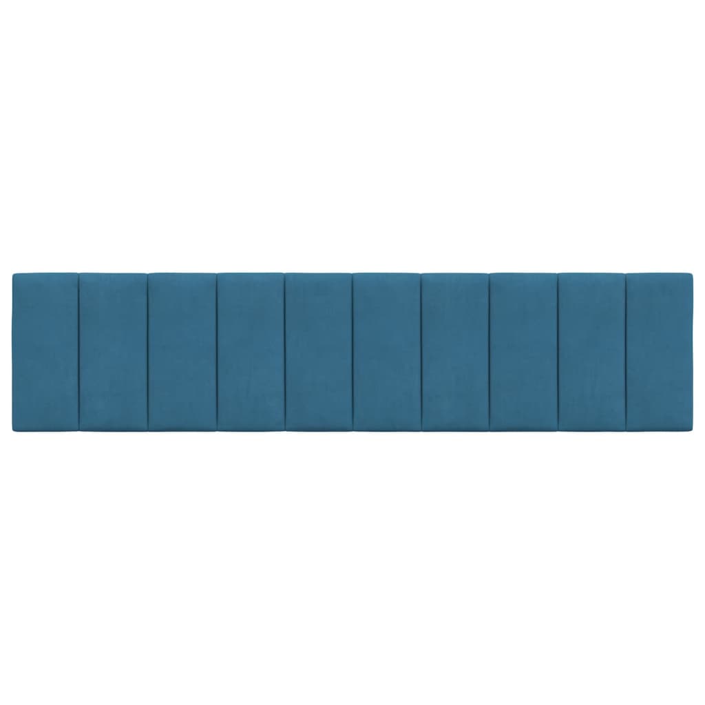 Hoofdbordkussen Fluweel 200 cm Blauw