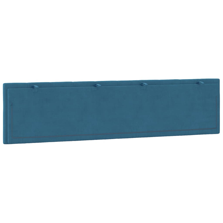 Hoofdbordkussen Fluweel 200 cm Blauw
