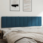 Headboard cushion "Hanko" 200 cm velvet blue