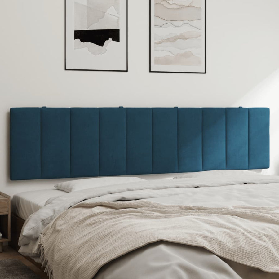 Hoofdbordkussen Fluweel 200 cm Blauw