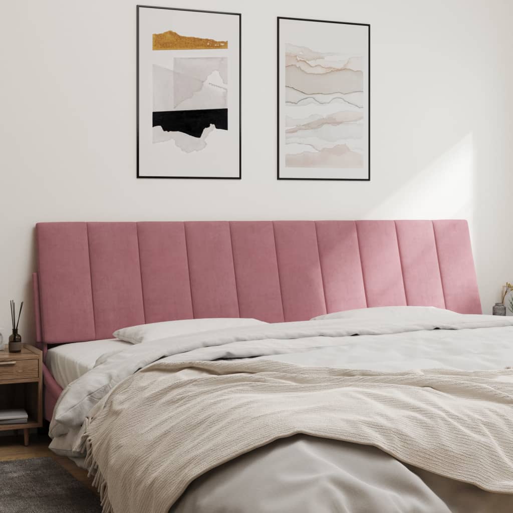 Hoofdbordkussen Fluweel 200 cm Roze