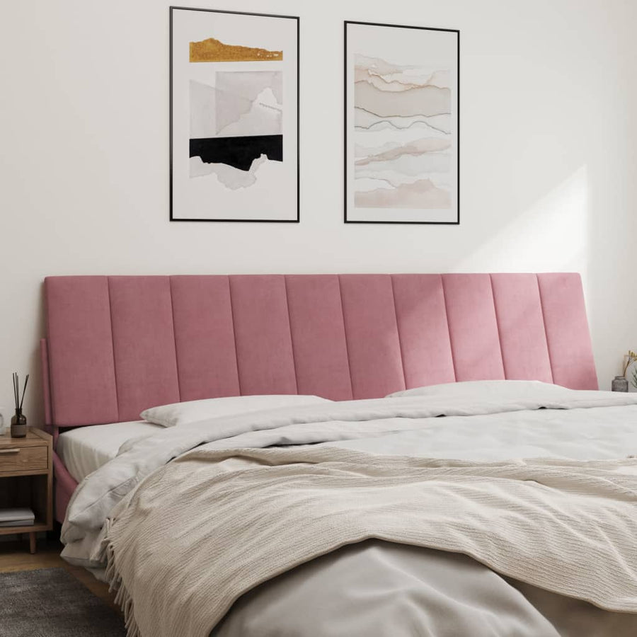 Hoofdbordkussen Fluweel 200 cm Roze