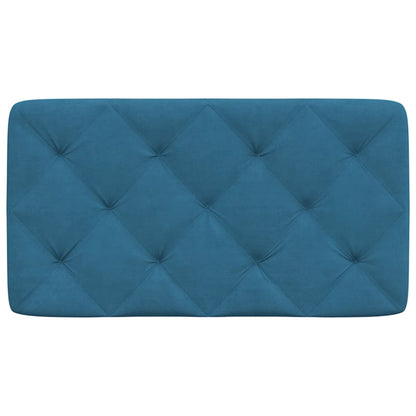 Hoofdbordkussen 80 cm fluweel blauw
