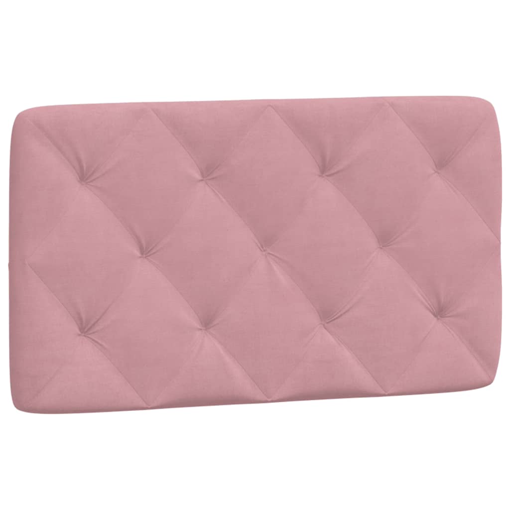 Hoofdbordkussen 80 cm fluweel roze