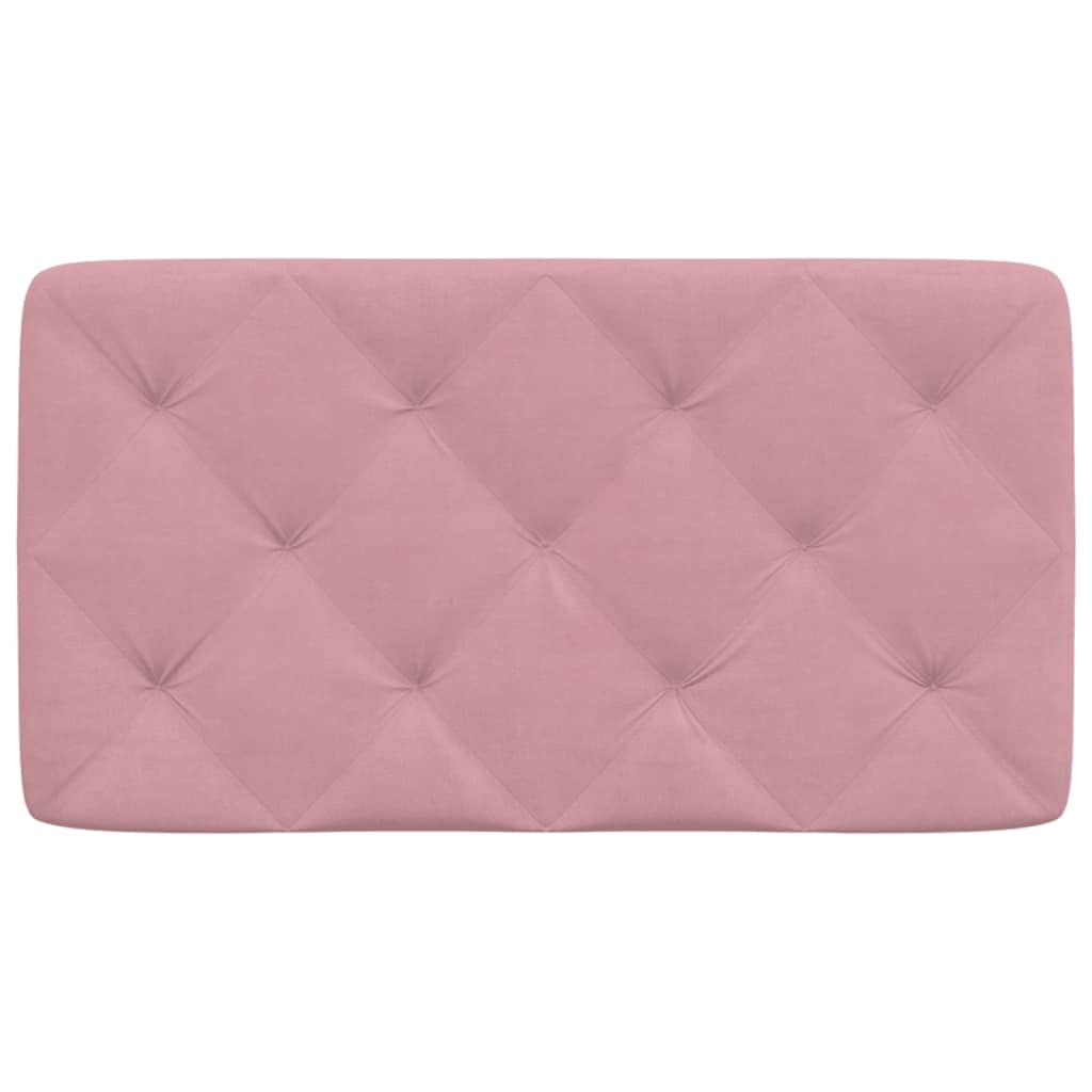 Hoofdbordkussen 80 cm fluweel roze