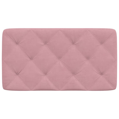Hoofdbordkussen 80 cm fluweel roze