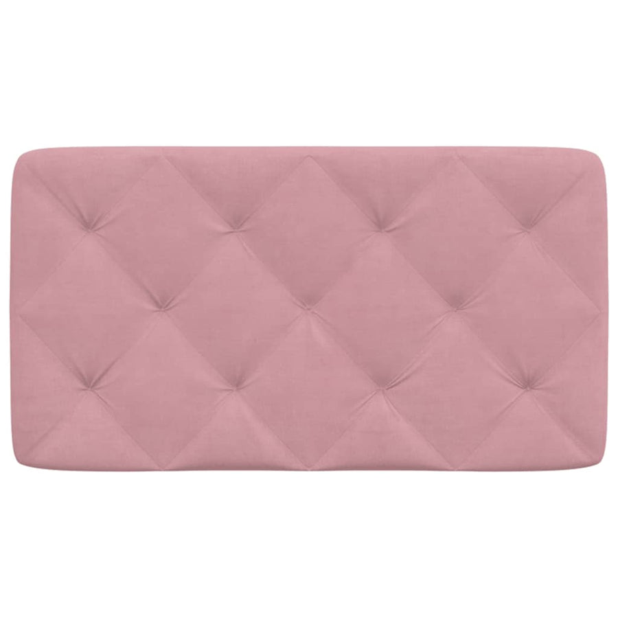 Hoofdbordkussen 80 cm fluweel roze