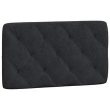 Hoofdbordkussen 90 cm fluweel zwart
