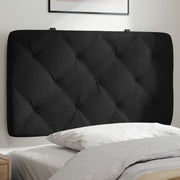 Hoofdbordkussen 90 cm fluweel zwart 92x6x48 cm