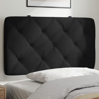 Hoofdbordkussen 90 cm fluweel zwart