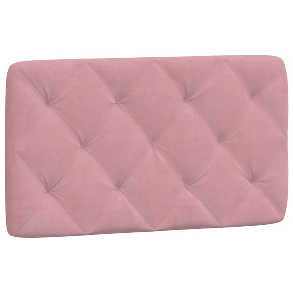 Hoofdbordkussen 90 cm fluweel roze
