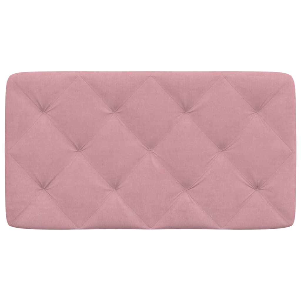 Hoofdbordkussen 90 cm fluweel roze