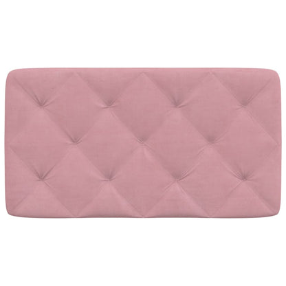 Hoofdbordkussen 90 cm fluweel roze