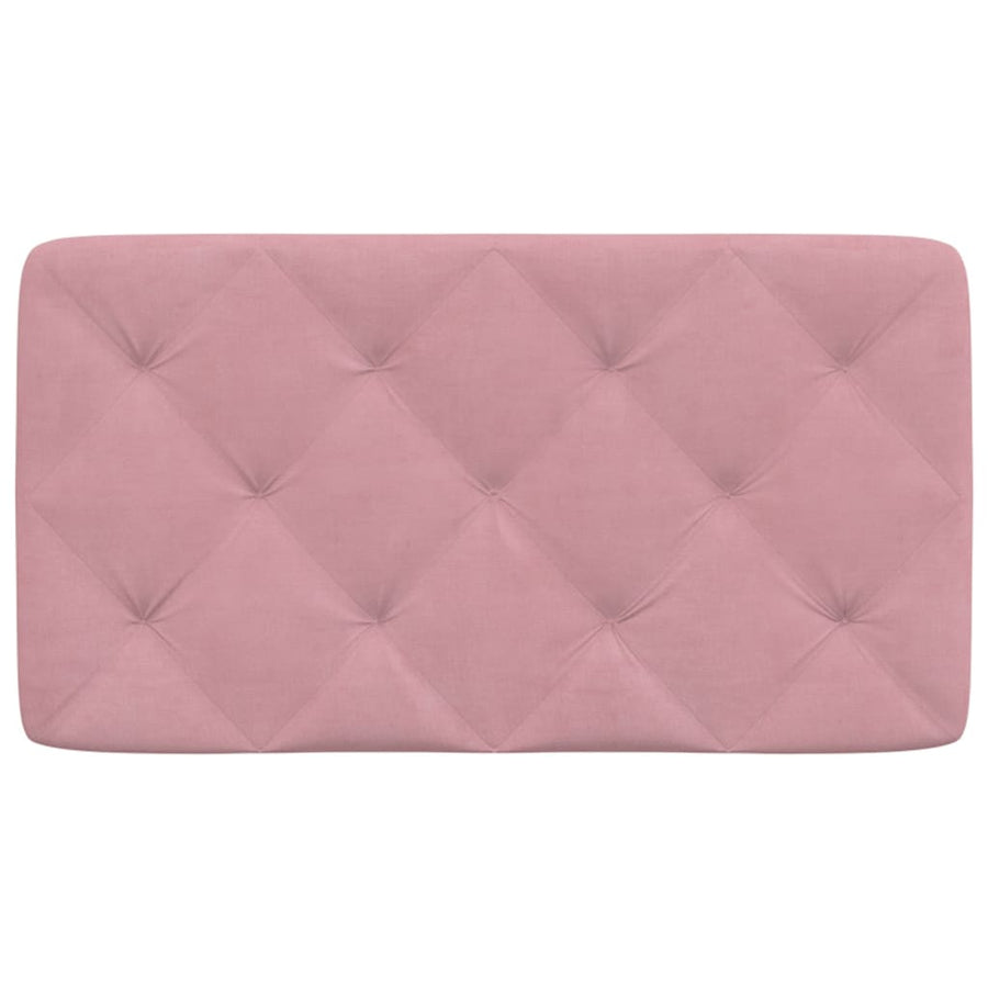 Hoofdbordkussen 90 cm fluweel roze
