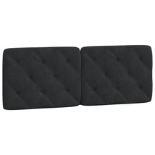 Hoofdbordkussen 120 cm fluweel zwart