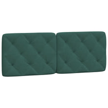 Hoofdbordkussen 120 cm fluweel donkergroen