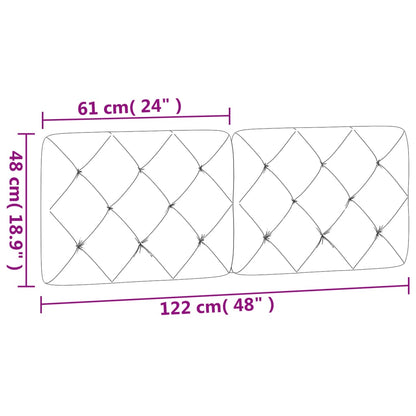 Hoofdbordkussen 120 cm fluweel roze
