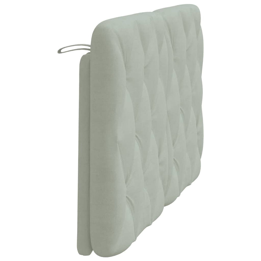 Hoofdbordkussen 140 cm velvet lichtgrijs