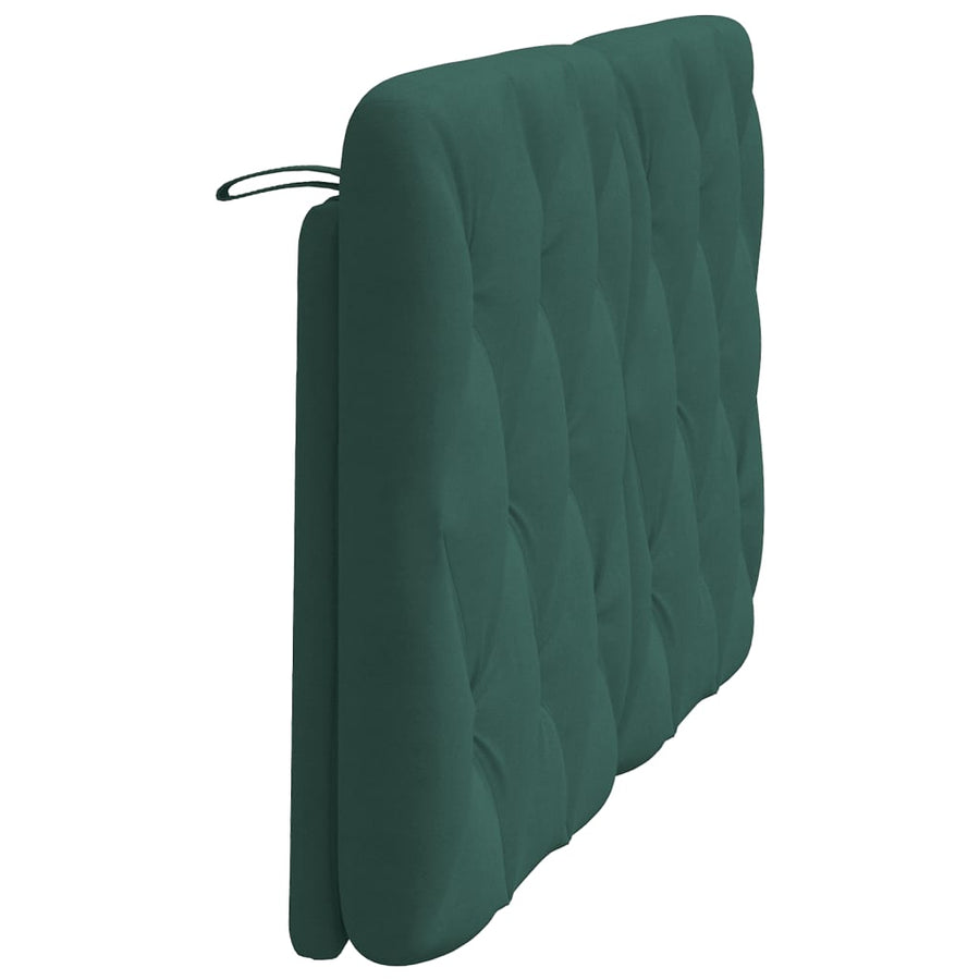 Hoofdbordkussen 140 cm fluweel donkergroen