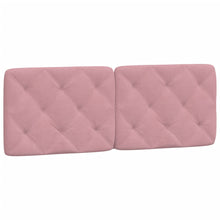 Hoofdbordkussen 140 cm fluweel roze