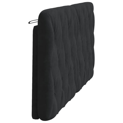 Hoofdbordkussen 160 cm fluweel zwart