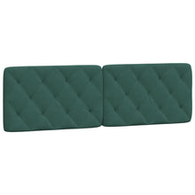 Hoofdbordkussen 160 cm fluweel donkergroen