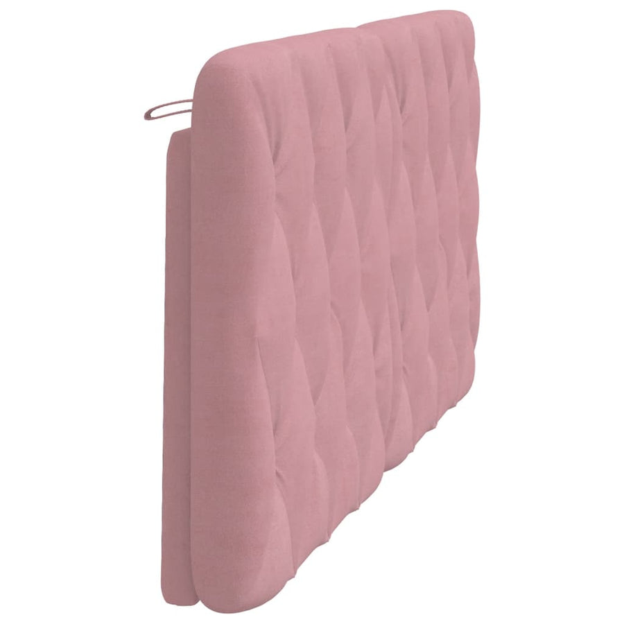 Hoofdbordkussen 160 cm fluweel roze
