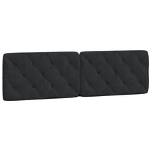 Hoofdbordkussen 180 cm fluweel zwart
