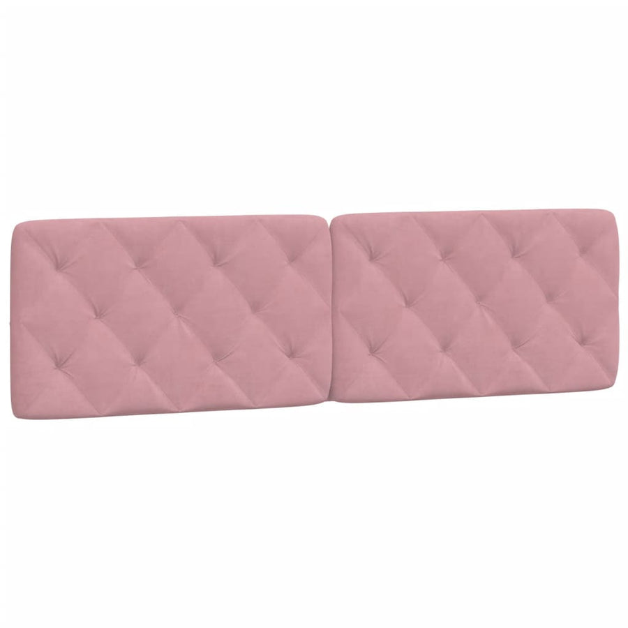 Hoofdbordkussen 180 cm fluweel roze