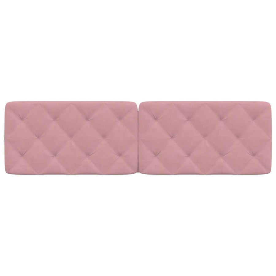 Hoofdbordkussen 180 cm fluweel roze