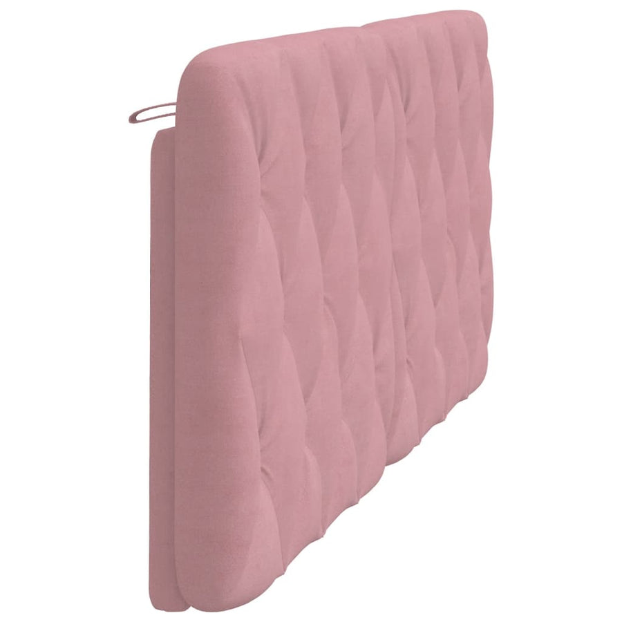 Hoofdbordkussen 180 cm fluweel roze