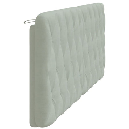 Hoofdbordkussen Velvet 200 cm Lichtgrijs