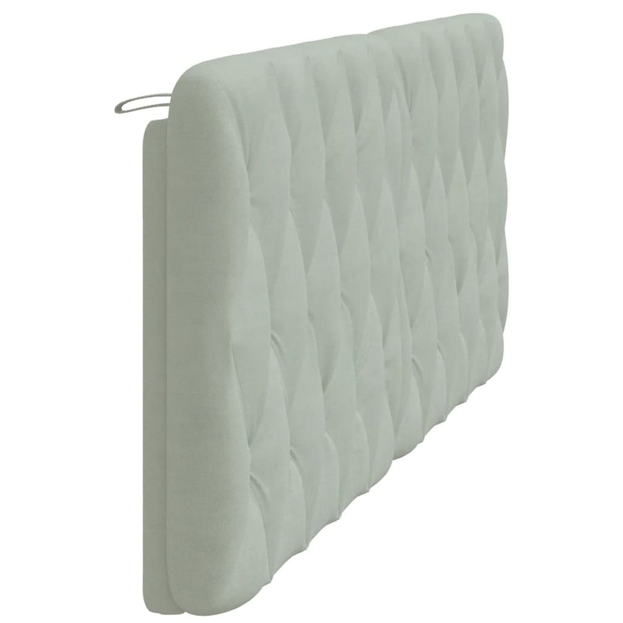 Hoofdbordkussen Velvet 200 cm Lichtgrijs