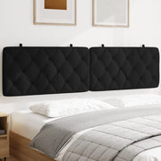 Headboard Cushion 200 cm Velvet Black