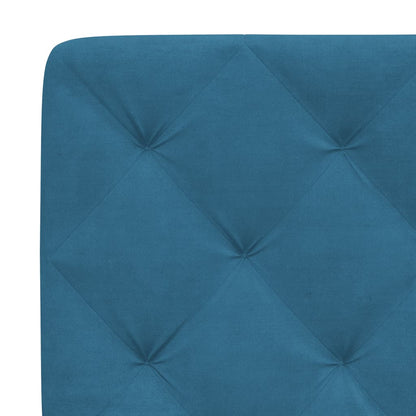 Hoofdbordkussen 200 cm fluweel blauw