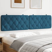 Headboard cushion 200 cm velvet blue