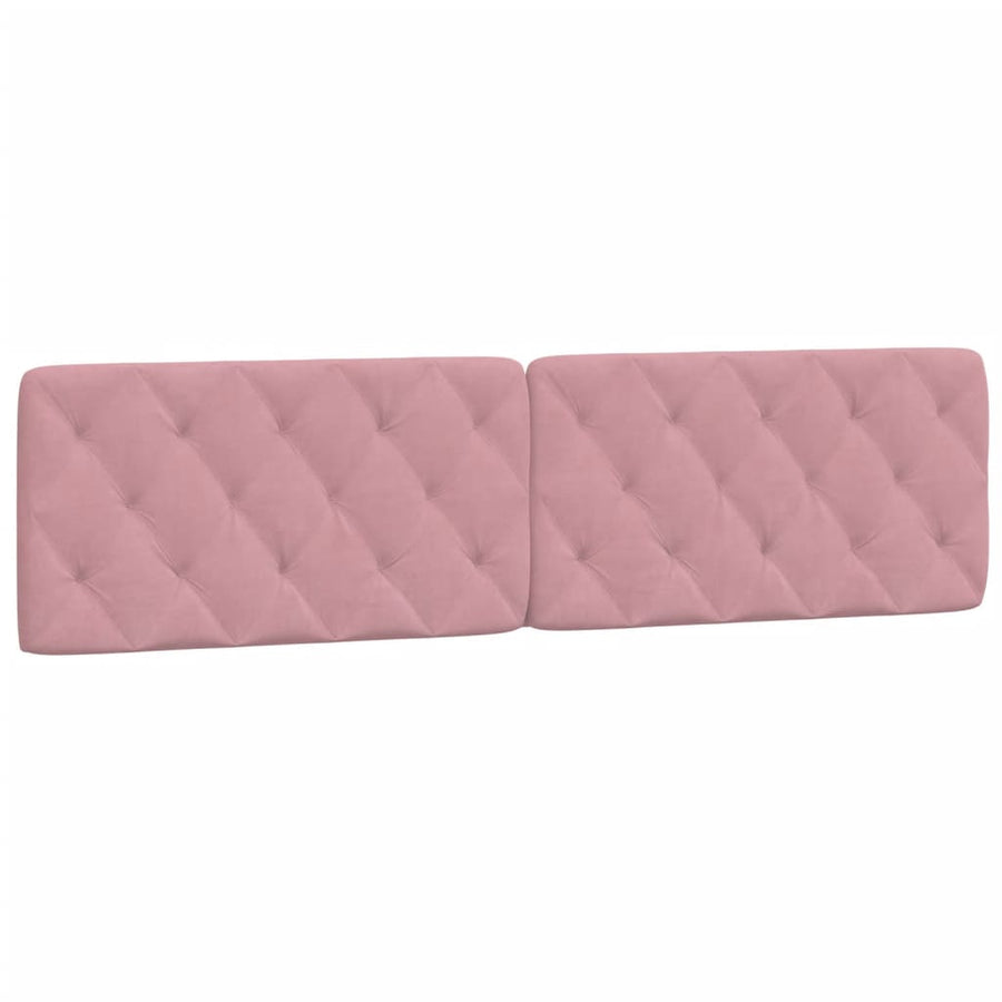 Hoofdbordkussen 200 cm fluweel roze